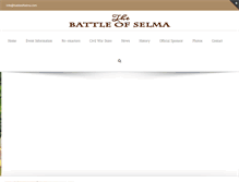 Tablet Screenshot of battleofselma.com